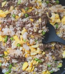 Beef Fried Rice Recipe (牛肉炒饭)