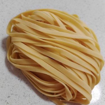 Homemade egg noodles
